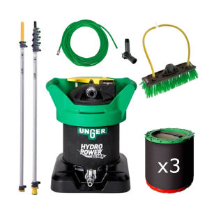 UNGER Zestaw do mycia wodą demineralizowaną HydroPower Ultra S / 9 m + filtry wymienne