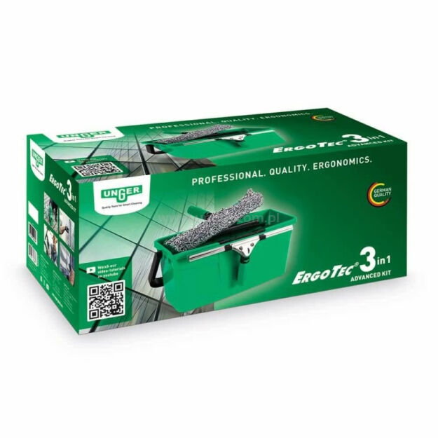 Zestaw ErgoTec - profesjonalny do mycia okien 3w1